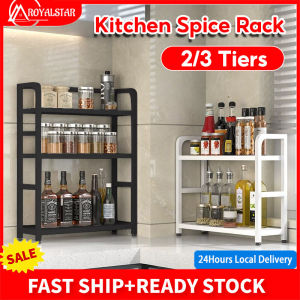 Royalstar 2/3 Tier Kitchen Seasoning Rack Spice Rack Condiment Seasoning Storage Organizer Knife Rack Chopsticks Condiment Storage Rack
