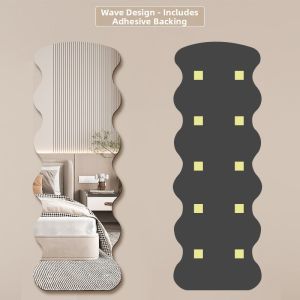 Self-Adhesive Full-Length Dressing Mirror Soft Acrylic Wall Mounted Mirror