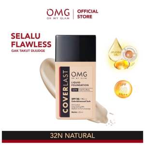 OMG Oh My Glam Coverlast Liquid Foundation SPF 20 PA++ | Alas Bedak
