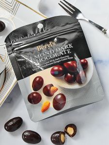 Beryls Original นําเข้ามาเลเซียขนม Beilus อัลมอนด์อบแซนวิชช็อกโกแลตเข้ม 100g บรรจุภัณฑ์แห้ง Cool Handmade ช็อกโกแลตถั่ว
