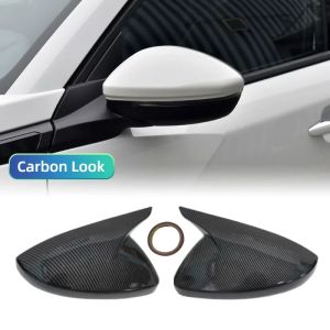 For Peugeot 208 308 408 508 307 308 2008 4008 5008 2013-2023 ABS Carbon Fiber M Look Rear Mirror Cap Car styling