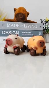 Capybara Xe Co Giãn Bóp Bóp giảm tress - Xe đua capybara co giãn - Squishy capybara hình xe Kéo Dài Đập Bẹp