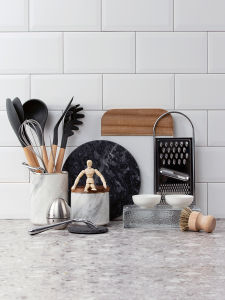 Scandinavian Model Room Kitchen Countertop Soft Decorative Ornaments Suit Stone Cutting Board Tea Cup Tea Ceremony Atmosphere Furnishings