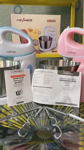 Advance MX-1003T Hand Stand Mixer 7 Kecepatan 2 Liter Mangkok Dudukan/Pegangan Mudah Dilepas