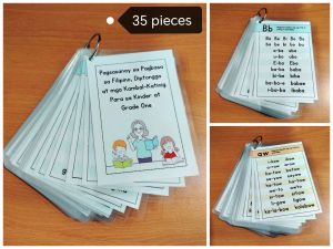 Pagsasanay sa Pagbasa sa Filipino Diptonggo at mga Kambal-Katinig Flashcards Laminated Tagalog Read