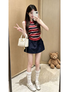 PEIZIXUAN | Summer Stunning Sleeveless Top and High Waist Skirt Set