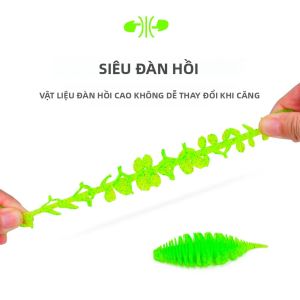 STBT Con Sâu Silicone Mồi Mềm Mồi Câu Cá Cho Bass Pike Swimbait Nhân Tạo Ống Thổi Mang Bộ Dụ Cho Đại Dương Sông Hồ Câu Cá