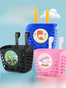 Large Size Childrens Bicycle Basket Front Basket Plastic Bicycle Basket Scooter Balance Bike Basket Complete Accessories
