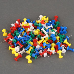 เข็มสีสันสดใส ขนาดใหญ่ 60 ชิ้น บรรจุกล่อง เข็มกระดาษ อุปกรณ์ศิลปะ แผ่นกระดาษไม้ ผนังรูปภาพ เข็มเล็ก