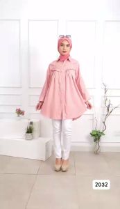 Vioren long Tunik atasan Wanita dewasa premium bahan cotton yokka one size (32)