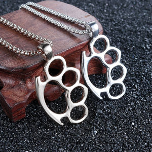 Corinna Knuckle Dusters Shaped Necklace Trendy Personalized Necklace Fashionable Necklace