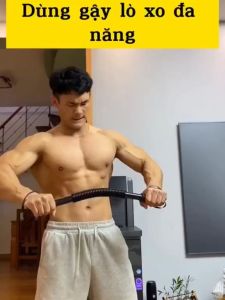 Gậy lò xo tập cơ tay 20kg 30kg 40kg 50kg 60kg gậy bẻ tập cơ tay - vai - ngực- bắp tay tại nhà