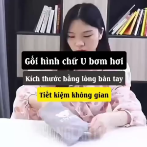 Gối hình chữ U gối cổ bơm hơi gối du lịch di động gối bơm hơi áp lực gối ăn trưa gối máy bay