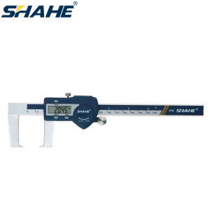 SHAHE 0-150/200/300mm Digital Outside Groove Caliper With Flat Points Digital Vernier Caliper Stainless Steel Vernier Caliper