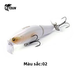Mồi Câu Cá Giả LEYDUN JACK Pro Minnow Nổi 105mm 28g Mồi Cứng Với Hệ Thống Giảm Tiếng Ồn Đuôi Xoay Dành Cho Cá Vược Cá Chó Câu Cá Biển Sông Hồ
