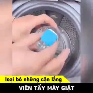 Hộp 12 Viên Tẩy Vệ Sinh Lồng Máy Giặt - Diệt Khuẩn - Tẩy Cặn Bẩn Máy Giặt