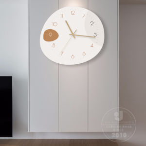 Đồng Hồ Trang Trí Tường Phòng Khách Kiểu Mới 2023 Đồng Hồ Quartz Chạy Im Lặng Thiết Kế Sáng Tạo Trang Trí Đơn Giản Không Cần Khoan
