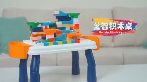 Bộ xếp hình bằng nhựa có bàn xây dựng đa năng cho bé đồ chơi xếp hình sáng tạo phát triển tư duy