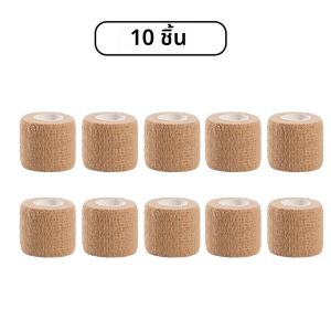 10pcs Elastic Self-Adhesive กีฬาเทปผ้าพันแผล 2.5/5/10 ซม.ไม่ทอ Universal Fit สําหรับกีฬาเท้าสนับสนุน Joint ป้องกัน