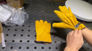 SIOGEE 10″ Original Leather welding safety gloves for worker gloves soldering Welding machine accessories