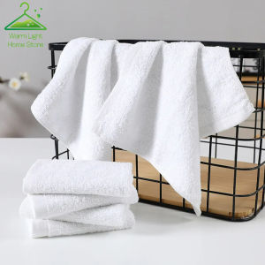 [Sell at a Loss] Multi-Use White Square Cotton Face Towel Travel Portable Small Hand Towels Kitchen Cleaning Supplies