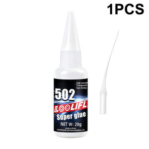 LOOLIFL | LOOLIFL 20g 502 Super Glue specially formulated for hard plastics is a fast-drying high-strength transparent cyanoacrylate adhesive suitable for DIY repairs on plastic metal wood and ceramics
