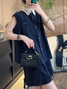 Shalldoer | Stylish Leisure Outfit Set Short Sleeve Shirt and Wide Leg Shorts