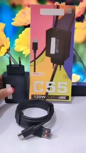 Charger Realme C55 5G 120W Super Vooc Full Black Support Fast Charging