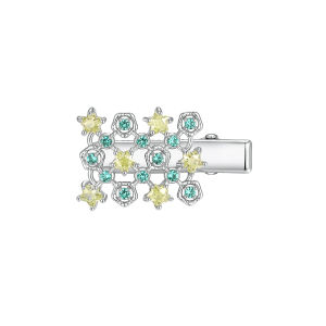 TOGGLER | Fairytale Series Plated Diamante Hollow Out Bicolor Square Hair Clip