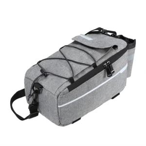 Insulated Trunk Cooler Bag Cycle Bicycle Rear Rack Storage Luggage Bag Reflective MTB Bike Pannier Bag Shoulder Bag