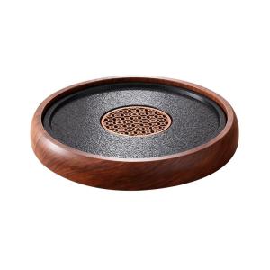 GIANXI | Home Small Circular Simulated Blackstone Teapot Drainage Drying Tray
