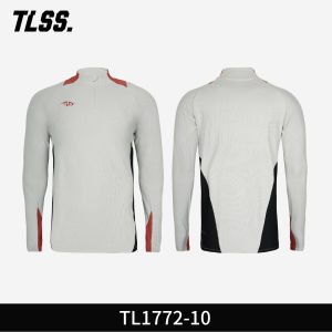 Embossed Breathable Long Sleeve Half Zip Pullover