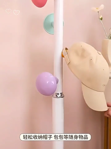 BALIKRUMAH ChildrenS Hanger Colorful Clothes Hangers  Floor-To-Ceiling Slate Coat Rack Living Room Bedroom Floor Coat Rack Rak Penyangkut Baju 儿童彩色衣架