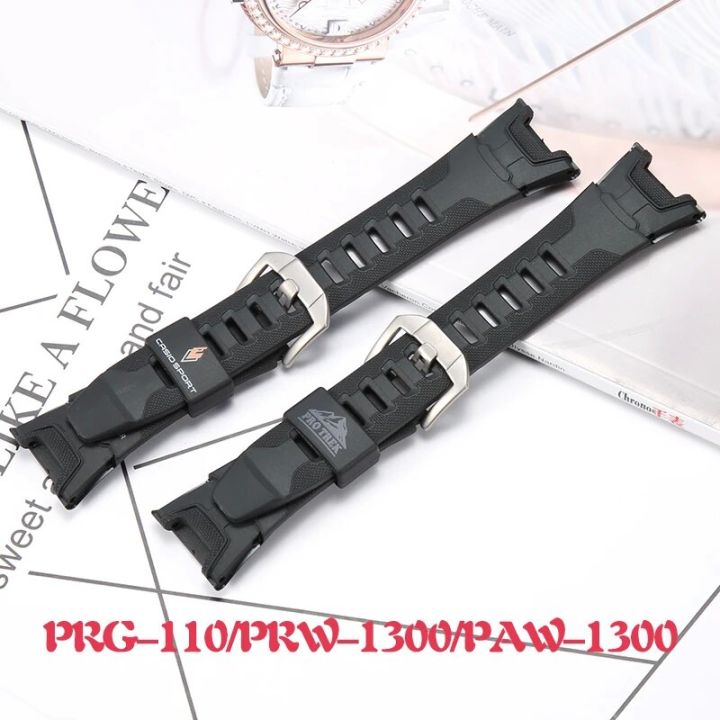 Resin Rubber Strap For Casio ProTrek PRG 110 PRW 1300 PAW1300 Men Sport Waterproof Replacement Band Bracelet Watch Accessories Lazada PH