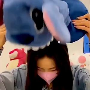 Lilo Stitch Cartoon Hooded U-shaped Neck Pillow Travel Plane Car Hat U Plush Pillow Fashion Gift Toy