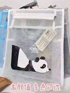 Portable School Bags for Kids: Panda Tote Bag & Mesh Book Bag