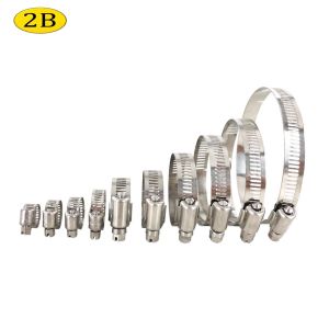 2B Hose Adjustable Clamp Stainless Steel All Size Heavy Duty Metal Clip for Gas Pipe Faucet Wood SHC