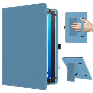 Timovo Phổ Trường Hợp Cho 10.1 Inch máy tính bảng Android Với sổ tay có vòng giữ bút Trọng Lượng Nhẹ Giá đỡ gấp lại được Bìa Với dây đeo tay Cho Tất Cả 9 "-11" máy tính bảng cảm ứng dạng sổ bảo vệ Đứng