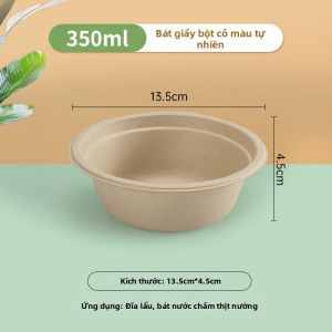 YINGXIKE | Bát Giấy Chống Nhiệt và Hủy Biển An Toàn Thực Phẩm