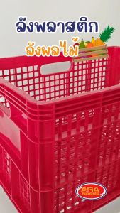 ลังพลาสติก ลังผลไม้ ลังเก็บของ ลัง แบบโปร่ง ตรางู เกรดAAA