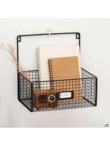Wall Mounted Iron Storage Basket