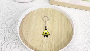 Hot Gravity Falls Cipher Keychain Mysterious Town Stanley Pines Dipper Mabel Pendant Keyrings Cospaly Prop Accessories