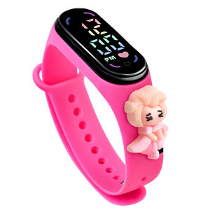 Childrens Cartoon Glowing Waterproof Shockproof Electronic Watch Boys Girls Baby Princess Bracelet Toy for Childrens Day