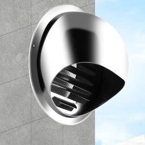 Phụ kiện hút mùi thông gió đường ống: Miệng gió ngoài trời inox 304 Ống gió mềm ống Hút mùi ống thông gió D100 D150-NIEVE