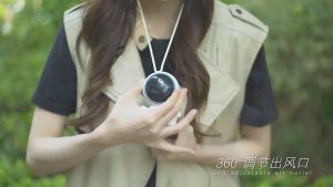 EOSM พัดลมพกพา พัดลมห้อยคอ พัดมือถือ รูปนักบินอวกาศ ไร้ใบพัด ขนาดเล็ก พร้อมสายคล้องคอ พัดลม USB พัดลมพกพาขนาดเล็ก