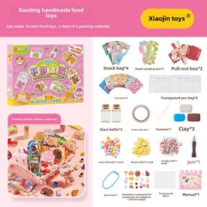 Handmade Mini Ice Cream Cup DIY Materials Accessories Girls Craft Childrens Pendants Acrylic Necklace Components Gift