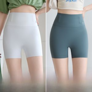 MiiOW | Cat Woman Three Quarter Sharkskin Shorts Womens Summer Thin Tightening Yoga Shorts Thin Model Abdomen Lifting Hip Tights