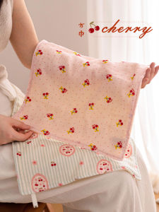 Khăn Vuông Vải Cotton Nguyên Chất 6 Lớp Thấm Hút Không Rụng Lông Hình Dâu Tây Dùng Để Rửa Mặt Cho Trẻ Em Khăn Lau Tay