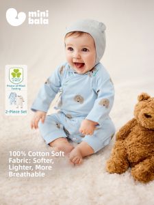 MINI BALA | Pure Cotton Plant-Core Infant Romper 2 Pieces