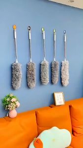 【COD】280cm Adjustable Telescopic Bending Duster Feather duster long pole microfiber cleaning Duster Multifunctional Duster For Home Car and Warehouse us
